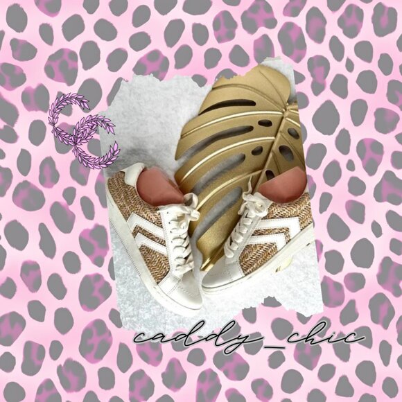 Dolce Vita Shoes - NWOT Dolce Vita Rattan Sneakers - Size 8.5 - Chic Faux Leather & Rattan …